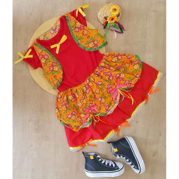 Vestido Junino Colete 