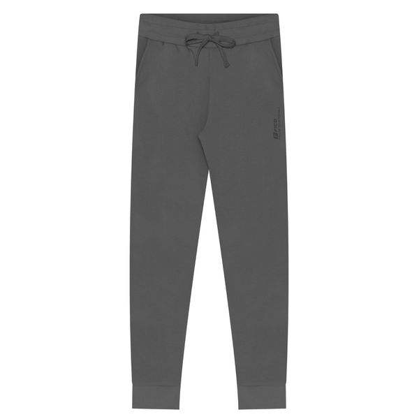 Calça Slim Em Moletom Com Bolsos E Cadarço