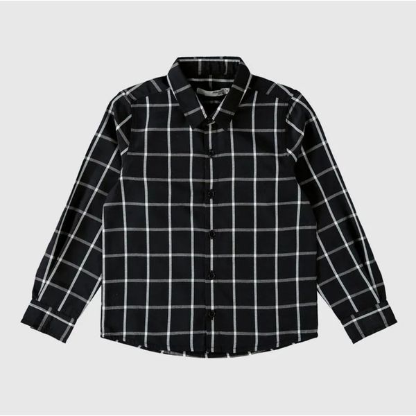 Camisa Infantil Menino Xadrez Em Tricoline Malwee Kids