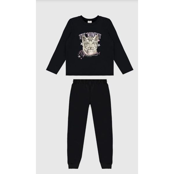 Conjunto Longo Infantil Menina Friends Em Moletom Flanelado Malwee Kids