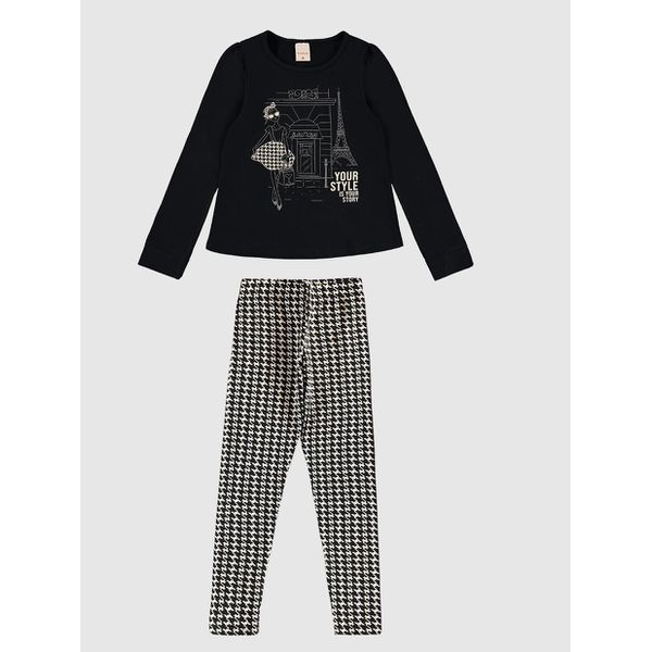 Conjunto Menina Your Style Is Your Story Em Algodão - Carinhoso