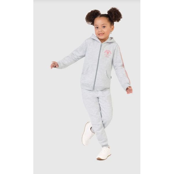 Conjunto Infantil Menina Jaqueta Estampa HD Em Moletom Flanelado Malwee Kids
