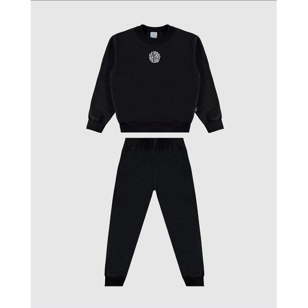 Conjunto Infantil Menino Blusão Estampa Aveludada Em Moletom Malwee Kids