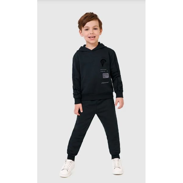 Conjunto Infantil Menino Calça Jogger Em Moletom Flanelado Malwee Kids