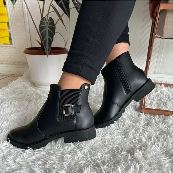 Bota Feminina Via Uno 868008 - Preto