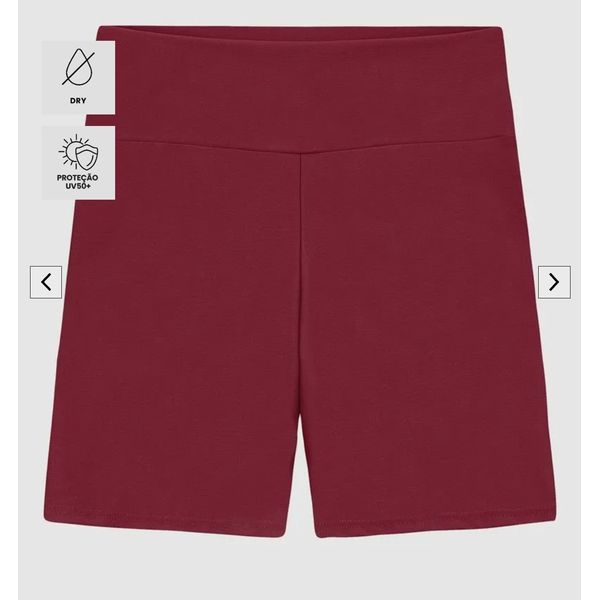 Shorts Justo Feminino Bolso Costas Em Malha Dry - ENFIM