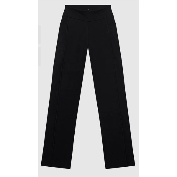 Calça Reta Feminina Cintura Alta Em Malha Dry E Proteção UV50+ - ENFIM