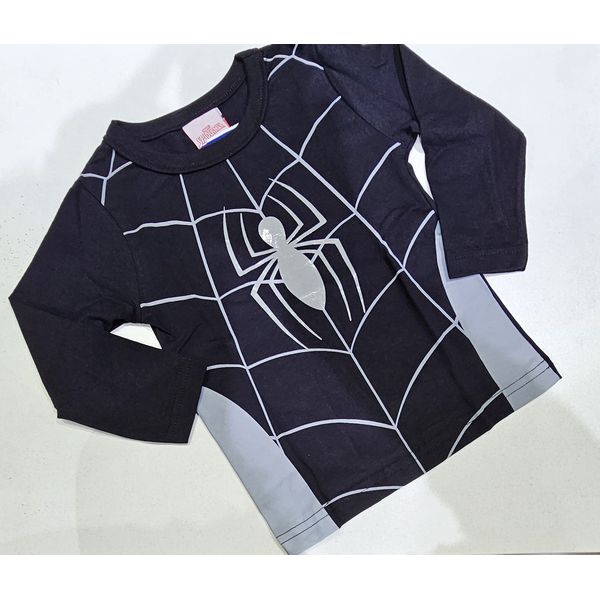 Camiseta infantil menino do Homem-Aranha em gel Brandili