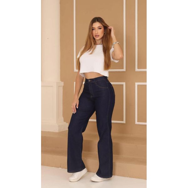Calça Jeans Wide