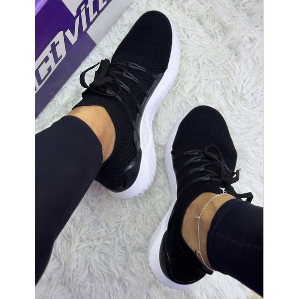 Tenis Feminino Actvitta Tecido Malha Knit Respiravel 4802237