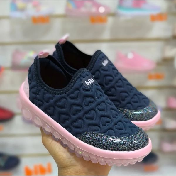 TÊNIS INFANTIL BIBI ROLLER 2.0 MARINHO SUGAR CORAÇÃO