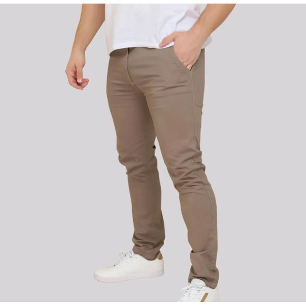 Calça Masculina Sarja Cappucino
