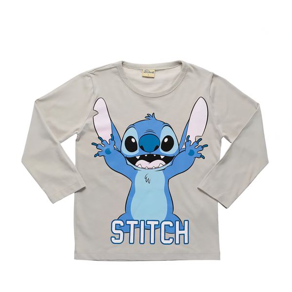 Blusa Infantil Stitch Bege Fakini