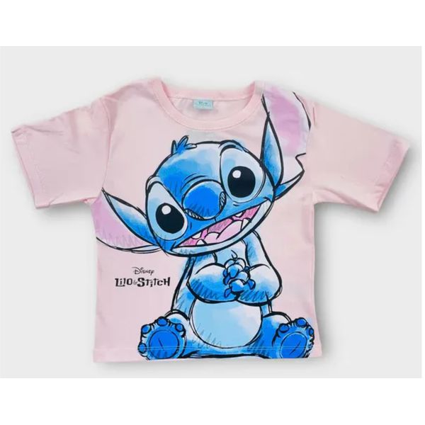 Blusa Feminina Infantil Lilo & Stitch