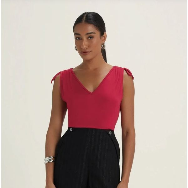 Blusa Feminina Alças Com Amarração Marialícia