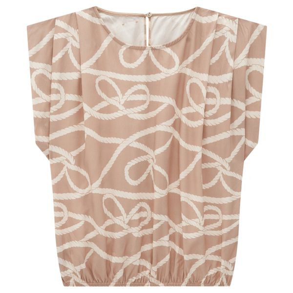 Blusa Box Feminina Estampa Navy Em Viscose - ENFIM