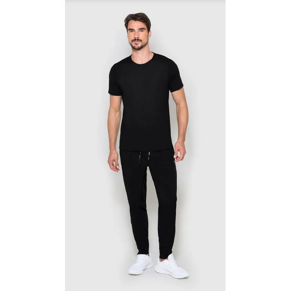 Camiseta Masculina Regular Em Malha Dry E Proteção UV50+ - ENFIM