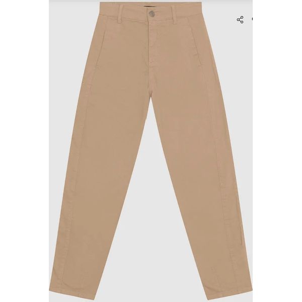 Calça Feminina Slouchy Em Sarja Com Elastano - ENFIM