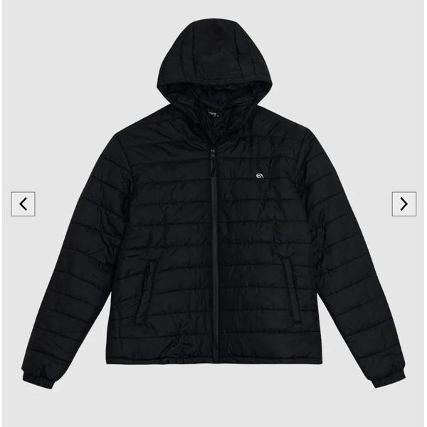 Jaqueta Puffer Masculina Com Capuz Em Tafetá - ENFIM