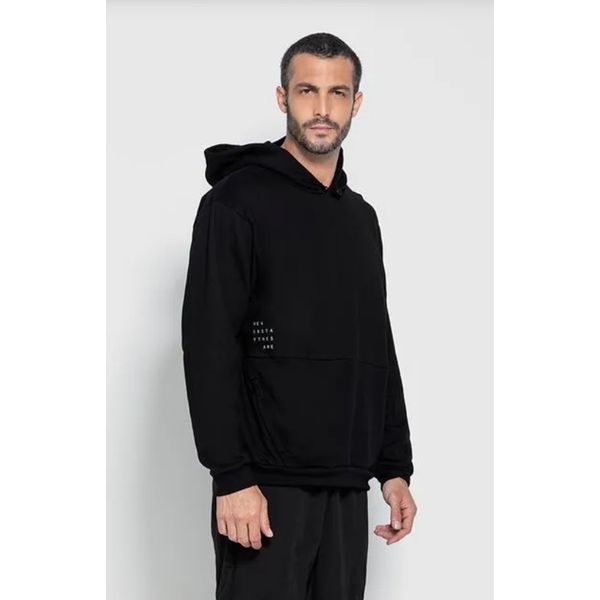 Blusão Box Masculino Estampa Lateral Moletom Flanelado - ENFIM