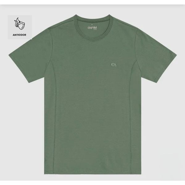 Camiseta Masculina Regular Em Malha Anti Odor - ENFIM