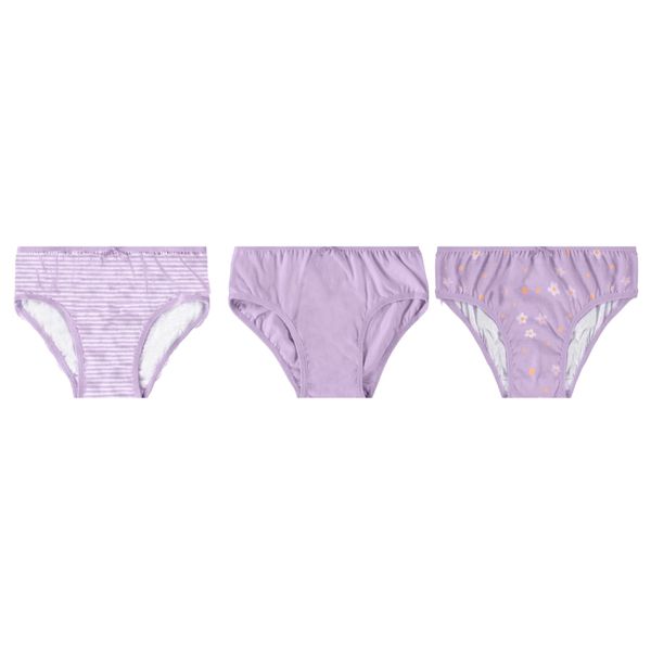 Kit 3 Calcinhas Meia Malha Menina Malwee Kids D009v Roxo Ref.05 (Do Pp Ao Gg) - 1000111571