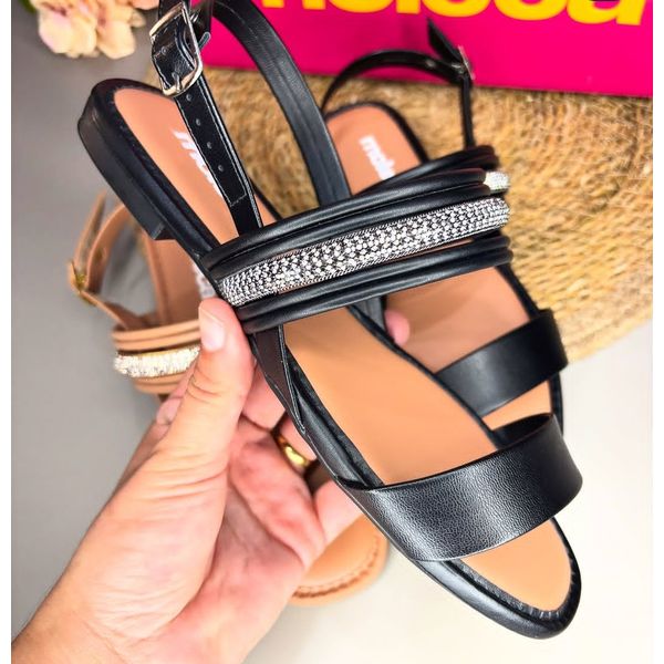 Sandália Moleca Tira Brilhosa 5435.554