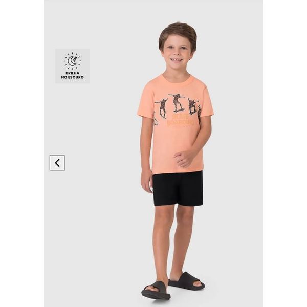Pijama Infantil Menino Skate Boarding Repeat The Jump Em Algodão Malwee Kids