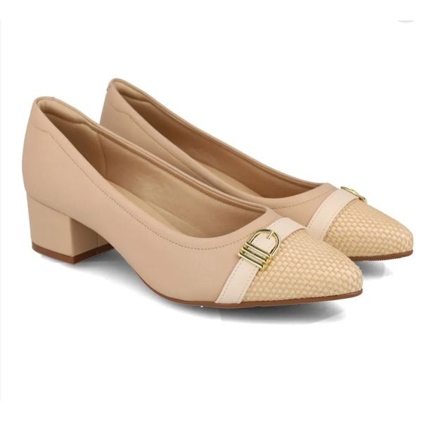 Sapato Modare Ultraconforto Feminino Bico Fino 7340.134 Nude