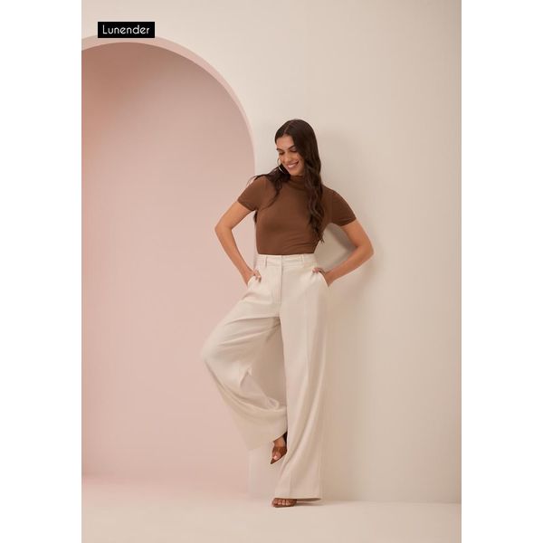 Blusa Cropped gola alta Lunender 