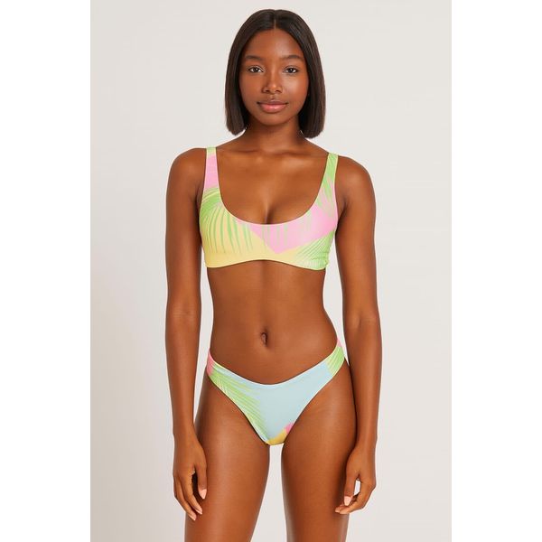 Biquíni estampado verde claro 