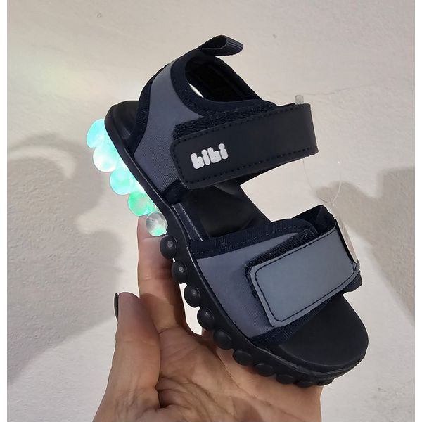 Sandália Infantil de Luz Bibi Summer Roller Light Azul