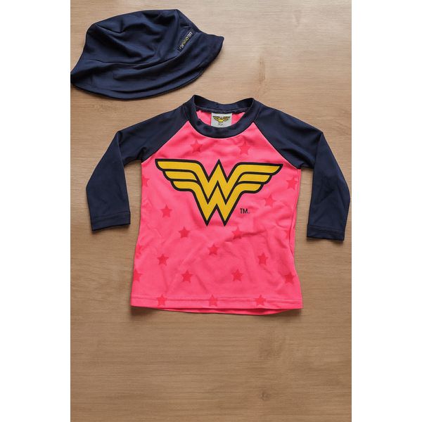 blusa infantil mulher maravilha 