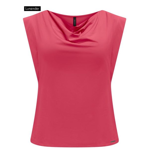 Blusa Com Gola Degagê Em Malha De Viscose Com Elastano