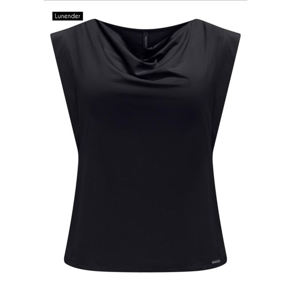 Blusa Com Gola Degagê Em Malha De Viscose Com Elastano