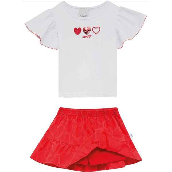 Conjunto Malwee Coração 