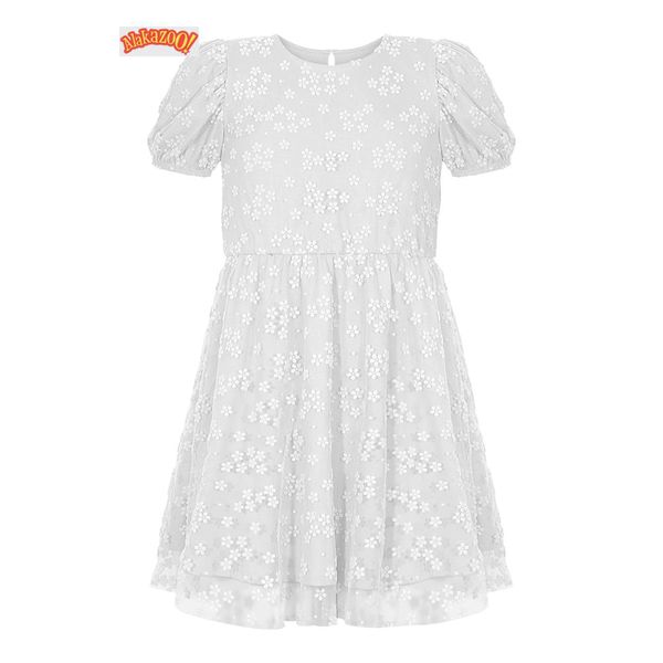 VESTIDO MALHA TULE BRANCO