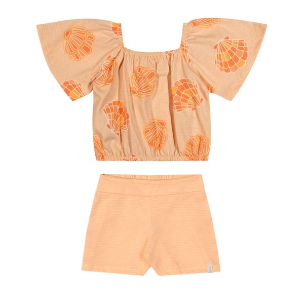 Conjunto Gliter Conchas Elian