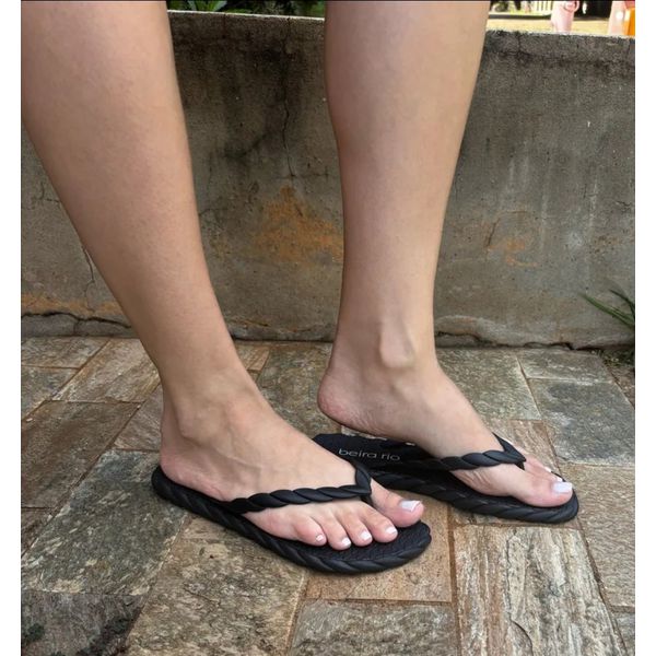 Chinelo Feminino Beira Rio Nuvem Trançado