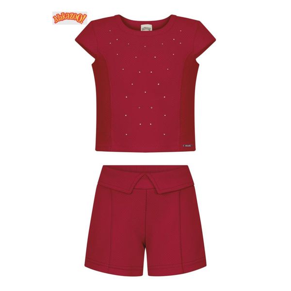CONJUNTO MALHA SOFT TECH VERMELHO NATTY -