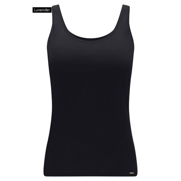 Blusa de Alca Básica Feminina Preta