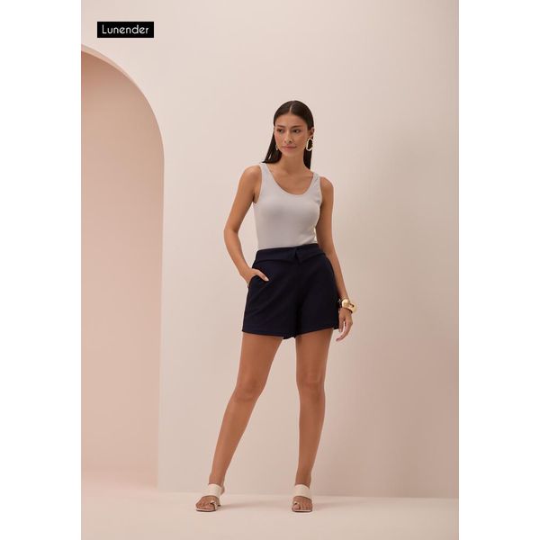 Blusa de Alca Básica Feminina cinza