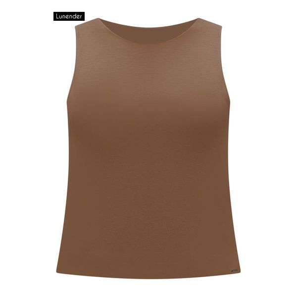 BLUSA MALHA VISCOSE C/ELASTANO Marrom 