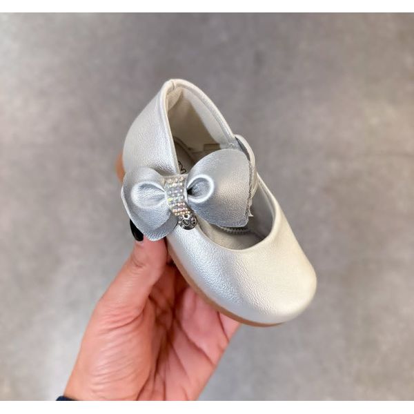 Sapatilha Básica Infantil Klin Princesa Baby Super Clássica - Prata METALIZADO