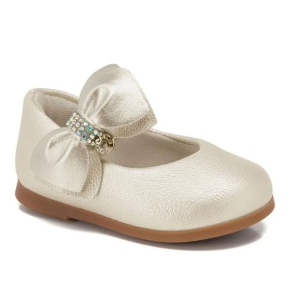 Sapatilha Klin Princesa Baby Super Clássica - OFF-WHITE METALIZADO