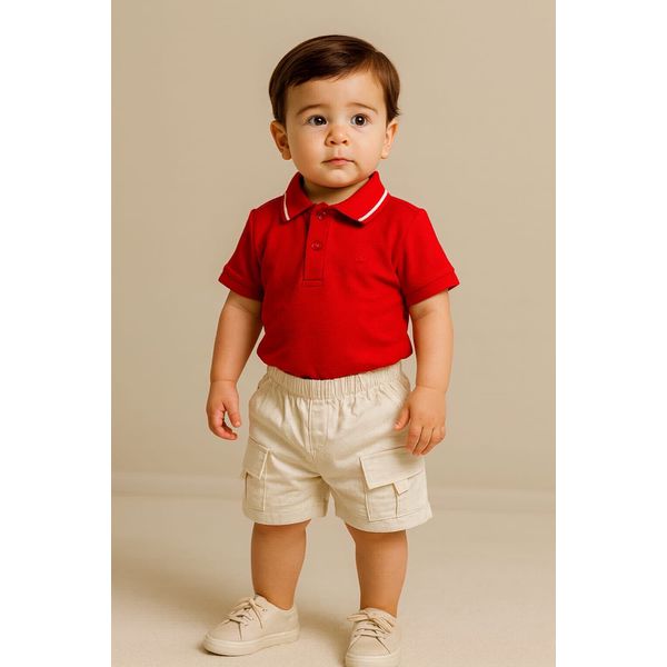 Conjunto Menino Polo Mundi 