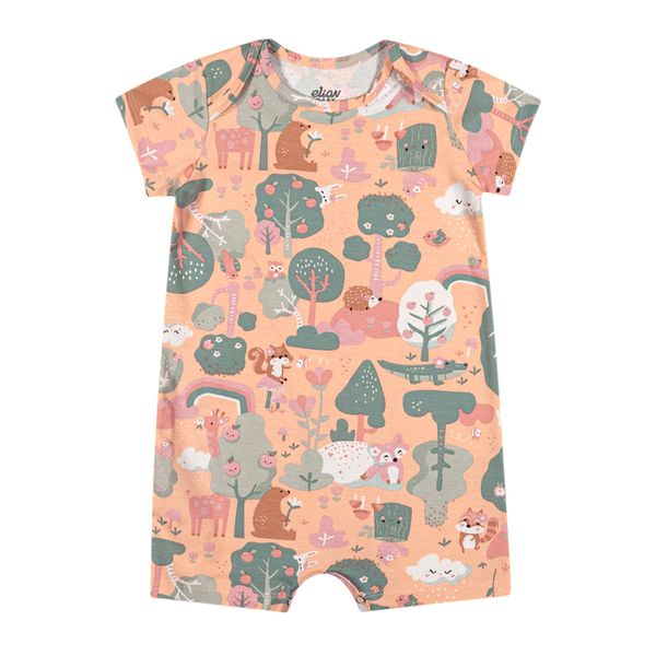 Macaquinho Bebê Menina Raposa Cotton Elian