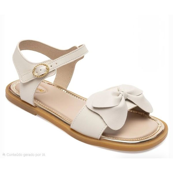 Sandalia Menina boneca Pimpolho off white