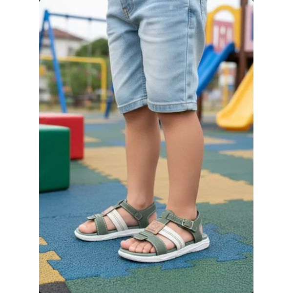 Sandália Molekinho Baby Papete Infantil Confortável e Estilosa - Verde