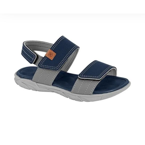 SANDALIA MOLEKINHO TIRAS ADERENTES REF 2400.155 Azul